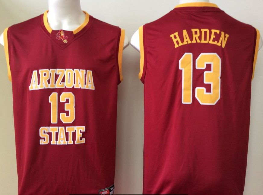 NCAA Men Arizona State Sun Devils Red 13->ncaa teams->NCAA Jersey